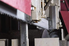 Lenox - 1.0 to 1.3 TPI, 26' 3" Long x 2" Wide x 1/16" Thick, Welded Band Saw Blade - M42, Bi-Metal, Toothed Edge, Modified Raker Tooth Set, Flexible Back - Benchmark Tooling