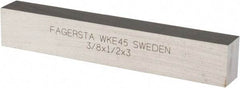 Seco - WKE45 Cobalt Rectangular Tool Bit Blank - 3/8" Wide x 1/2" High x 3" OAL - Exact Industrial Supply