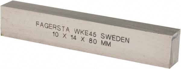 Seco - WKE45 Cobalt Rectangular Tool Bit Blank - 10mm Wide x 14mm High x 80mm OAL - Exact Industrial Supply