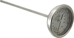 Wika - 9 Inch Long Stem, 3 Inch Dial Diameter, Stainless Steel, Back Connected Bi-Metal Thermometer - 10 to 150°C, 1% Accuracy - Benchmark Tooling