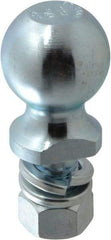 Reese - 2-5/16" Diam, 2" Shank Length, Hitch Ball - 1" Shank Diam, 7,500 Lb Capacity, Zinc Finish - Benchmark Tooling