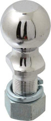Reese - 2-5/16" Diam, 2-1/2" Shank Length, Hitch Ball - 1-1/4" Shank Diam, 12,000 Lb Capacity, Chrome Finish - Benchmark Tooling