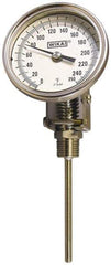 Wika - 9 Inch Long Stem, Stainless Steel, Adjustable Angle Bi-Metal Thermometer - -40 to 50°C, 1% Accuracy - Benchmark Tooling