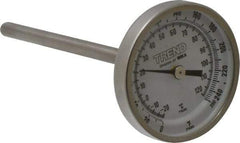 Wika - 4 Inch Long Stem, 2 Inch Dial Diameter, Stainless Steel, Back Connected Bi-Metal Thermometer - -20 to 120°C, 1% Accuracy - Benchmark Tooling