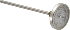 Wika - 6 Inch Long Stem, 2 Inch Dial Diameter, Stainless Steel, Back Connected Bi-Metal Thermometer - -20 to 120°C, 1% Accuracy - Benchmark Tooling