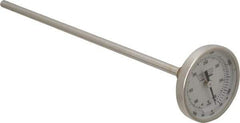 Wika - 9 Inch Long Stem, 2 Inch Dial Diameter, Stainless Steel, Back Connected Bi-Metal Thermometer - 65 to 400°C, 1% Accuracy - Benchmark Tooling