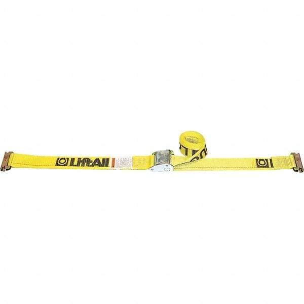 Lift-All - 12' Long x 2" Wide, 800 Lb Basket Capacity, Sling - Yellow - Benchmark Tooling