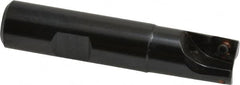LMT - 5/8" Cut Diam, 0.354" Max Depth of Cut, 5/8" Shank Diam, 3" OAL, Indexable Square Shoulder End Mill - AD...0903...R Inserts, Weldon Shank, Series Univex - Benchmark Tooling