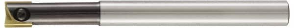 LMT - 3/4" Cut Diam, 2.36" Max Depth of Cut, 3/4" Shank Diam, 8.27" OAL, Indexable Square Shoulder End Mill - WPR 0750, WPV 0750 Inserts, Cylindrical Shank - Benchmark Tooling