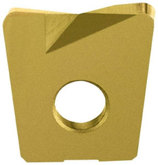 LMT - WPB0625 Grade LC610T Carbide Milling Insert - TiAlN/TiN Finish, 0.12" Thick, 5/8" Inscribed Circle, 1/16" Corner Radius - Benchmark Tooling