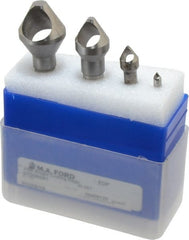 M.A. Ford - 4 Piece, 3/16 to 1-1/8" Head Diam, 60° Included Angle, Single End Countersink Set - Benchmark Tooling