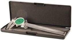 Value Collection - 0" to 6" Range, 0.001" Graduation, 0.1" per Revolution, Dial Caliper - Green Face, 1.57" Jaw Length - Benchmark Tooling