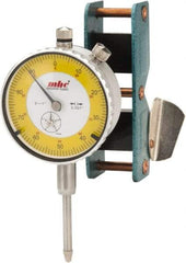 Value Collection - 0.001" Graduation, 0-100 Dial Reading, Dial Indicator & Base Kit - Include 1 Inch Travel Indicator, Mag Base - Benchmark Tooling