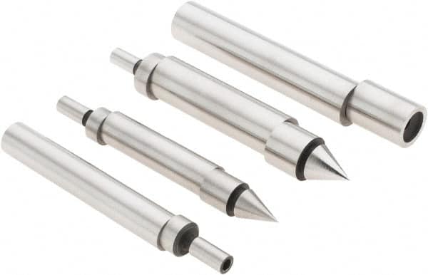 Value Collection - Double, Single End, Edge Finder Set - Ball, Conical, Cylindrical Head Type, Includes 4 Attachments, 4 Pieces - Benchmark Tooling