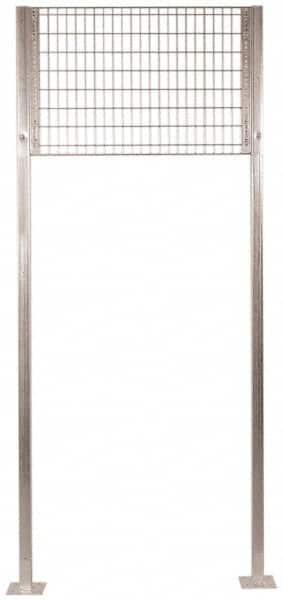 Folding Guard - 10 Ft. Tall Transome Kit - For Galvanized Welded Wire Partitions, for Temporary Structures - Benchmark Tooling