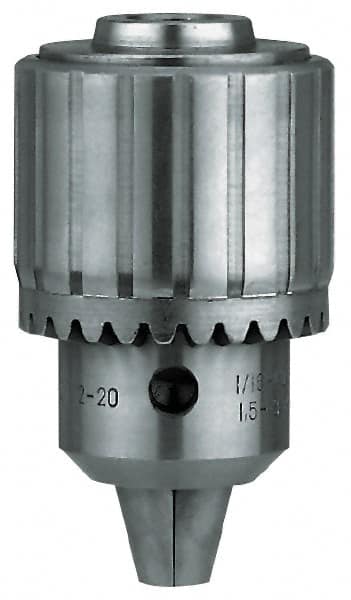 Rohm - JT6, 1/16 to 1/2" Capacity, Tapered Mount Drill Chuck - Keyed - Exact Industrial Supply