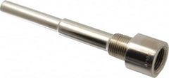 Alloy Engineering - 6 Inch Overall Length, 1/2 Inch Thread, 316 Stainless Steel Standard Thermowell - 4-1/2 Inch Insertion Length - Benchmark Tooling