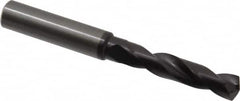 Guhring - 0.3976" 140° Spiral Flute Solid Carbide Screw Machine Drill Bit - FIREX Finish, Right Hand Cut, 55mm Flute Length, 102mm OAL, SU Point, Straight Shank - Benchmark Tooling