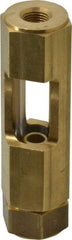 LDI Industries - 1/8" Thread, 3-11/32" OAL, Inline Sight Glass & Flow Sight - 435 Max psi, 1/8-27 Thread - Benchmark Tooling