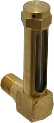 LDI Industries - 1-7/8 Inch Long Sight, 1/4 Inch Thread Size, Buna-N Seal Short Elbow, Vented Oil-Level Indicators and Gauge - 2-7/8 Inch Length to Center of Base - Benchmark Tooling