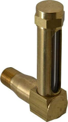 LDI Industries - 1-7/8 Inch Long Sight, 1/4 Inch Thread Size, Buna-N Seal Long Elbow, Vented Oil-Level Indicators and Gauge - 2-7/8 Inch Length to Center of Base - Benchmark Tooling