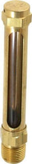 LDI Industries - 2-3/4 Inch Long Sight, 3/8 Inch Thread Size, Buna-N Seal Straight to Male Thread, Vented Oil-Level Indicators and Gauge - 4-1/2 Inch Length - Benchmark Tooling