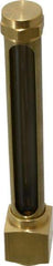 LDI Industries - 4-1/4 Inch Long Sight, 1/2 Inch Thread Size, Buna-N Seal Elbow to Female Thread, Vented Oil-Level Indicators and Gauge - 5-3/4 Inch Length to Center of Base - Benchmark Tooling