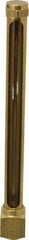 LDI Industries - 7-1/2 Inch Long Sight, 1/2 Inch Thread Size, Buna-N Seal Elbow to Female Thread, Vented Oil-Level Indicators and Gauge - 9 Inch Length to Center of Base - Benchmark Tooling