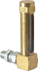 LDI Industries - 1-7/8 Inch Long Sight, 1/8 Inch Thread Size, Buna-N Seal Union Coupling, Vented Oil-Level Indicators and Gauge - 2-7/8 Inch Length to Center of Base - Benchmark Tooling