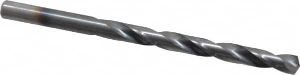 Chicago-Latrobe - 17/64" 135° High Speed Steel Jobber Drill - TiCN Finish, Right Hand Cut, Spiral Flute, Straight Shank, 4-1/8" OAL, Split Point - Benchmark Tooling
