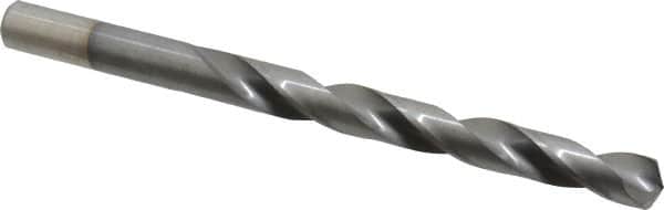 Chicago-Latrobe - 23/64" 135° High Speed Steel Jobber Drill - TiCN Finish, Right Hand Cut, Spiral Flute, Straight Shank, 4-7/8" OAL, Split Point - Benchmark Tooling