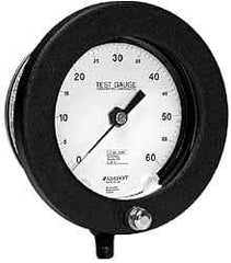 Ashcroft - 6" Dial, 1/4 Thread, 0-1,500 Scale Range, Pressure Gauge - Lower Connection Mount, Accurate to 0.25% of Scale - Benchmark Tooling