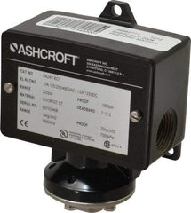 Ashcroft - 30 to 200 psi Adjustable Range, 1,000 Max psi, Watertight Single Setpoint - 1/4 Thread - Benchmark Tooling