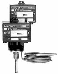 Ashcroft - 0 to 100°F, Watertight Single Setpoint Temp Switch - 4 Inch Rigid Stem - Benchmark Tooling