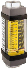 Hedland - 1-1/4" SAE Port Oil & Petroleum-Based Liquid Flowmeter - 3000 Max psi, 5 to 50 GPM, Anodized Aluminum - Benchmark Tooling