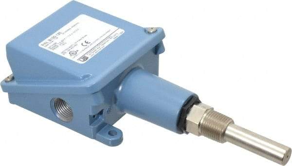 Made in USA - 0 to 225°F, Watertight Temp Switch - 1/2 x 1-7/8 Stem, 10 Resolution - Benchmark Tooling