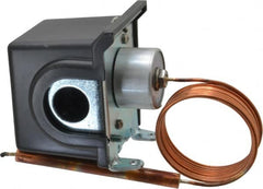 Made in USA - 50 to 300°F, General Service Temp Switch - 10 Resolution, 3/8 x 4-1/2 Bulb - Benchmark Tooling