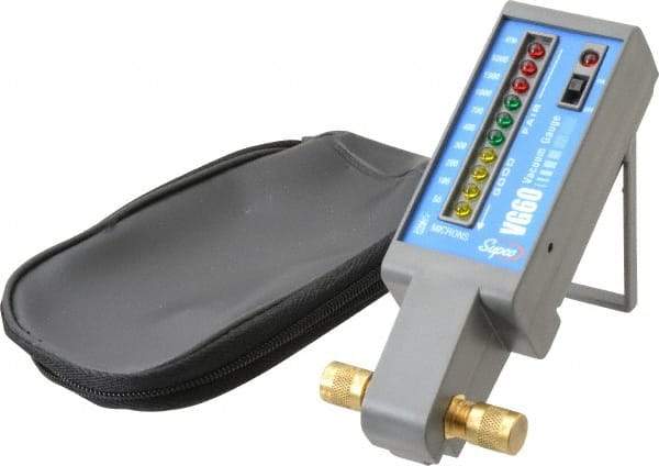 Supco - Vacuum Gauges Type: Electronic Vacuum Gauge Vacuum Range: 50 Microns - Benchmark Tooling