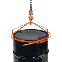 Wesco Industrial Products - 700 Lb Load Capacity, 55 Gal Drum Lifter - 23-1/2" Wide x 12-1/2" High, Steel Wheels - Benchmark Tooling