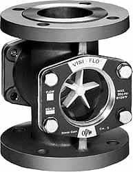 OPW Engineered Systems - 2 Inch, Stainless Steel, Visi-Flo Sight Flow Indicator - 150 Max psi, 7 Inch Overall Length - Benchmark Tooling