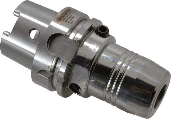 Accupro - HSK63A Taper Shank, 3/4" Hole Diam, Hydraulic Tool Holder/Chuck - 42mm Nose Diam, 90mm Projection, 37.8mm Clamp Depth, 25,000 RPM - Exact Industrial Supply