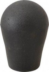 Gibraltar - 3/8-16, 3/8-24, 1/2-13, 1/2-20, M10, M12 Hole, 0.71" Deep Hole, TPE Overmolded Soft Touch, Self Fixing Hole Tapered Knob - 2 OAL, 3/4" Base Diam, Black, 1.38" Head Diam - Benchmark Tooling