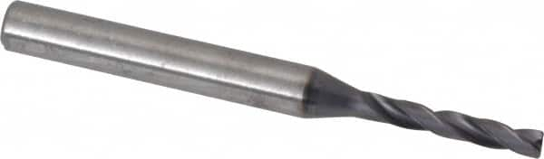 Kennametal - 1/8" 180° Spiral Flute Solid Carbide Screw Machine Drill Bit - Benchmark Tooling