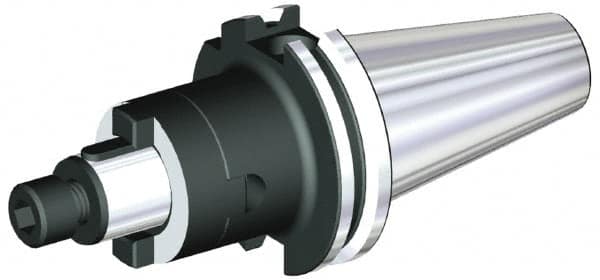 Kennametal - DV40 Taper Shank 27mm Pilot Diam Shell Mill Holder - 55mm Flange to Nose End Projection, 48mm Nose Diam, M16x2.0 Lock Screw, Through-Spindle Coolant - Exact Industrial Supply