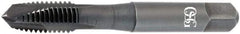 OSG - 5/16-24 UNF, 3 Flute, Bright Finish, Vanadium High Speed Steel Spiral Point Tap - Plug Chamfer, Right Hand Thread, 2-23/32" OAL, 1-1/8" Thread Length, 0.318" Shank Diam - Exact Industrial Supply