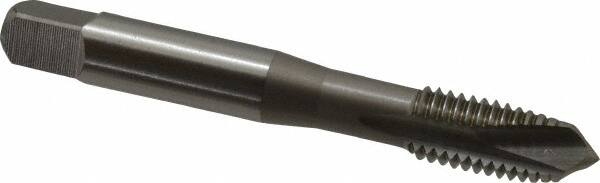 OSG - M10x1.50 Metric Coarse, 3 Flute, Bright Finish, Vanadium High Speed Steel Spiral Point Tap - Plug Chamfer, Right Hand Thread, 2-15/16" OAL, 1-1/4" Thread Length, 0.381" Shank Diam, 6H Class of Fit - Exact Industrial Supply