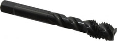 OSG - 1/2-13 UNC 3 Flute Modified Bottoming Spiral Flute Tap - Vanadium High Speed Steel, Oxide Finish, 3-3/8" OAL, Right Hand Flute, Right Hand Thread, Oversize, H11 - Benchmark Tooling