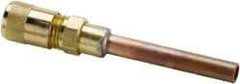Parker - 500 Max psi, 1/2 Tube OD, Extended Copper Tube Access Valve - Brass - Benchmark Tooling