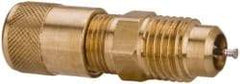 Parker - 1/8-27 Male Pipe, 500 Max psi, 1/8 Tube OD, Male Connector Access Valve - Brass - Benchmark Tooling