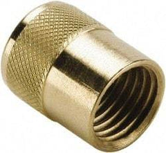 Parker - 3/8" Tube OD Access Valve Quick Seal Cap with Gasket - For Parker Brass Access Valves - Benchmark Tooling